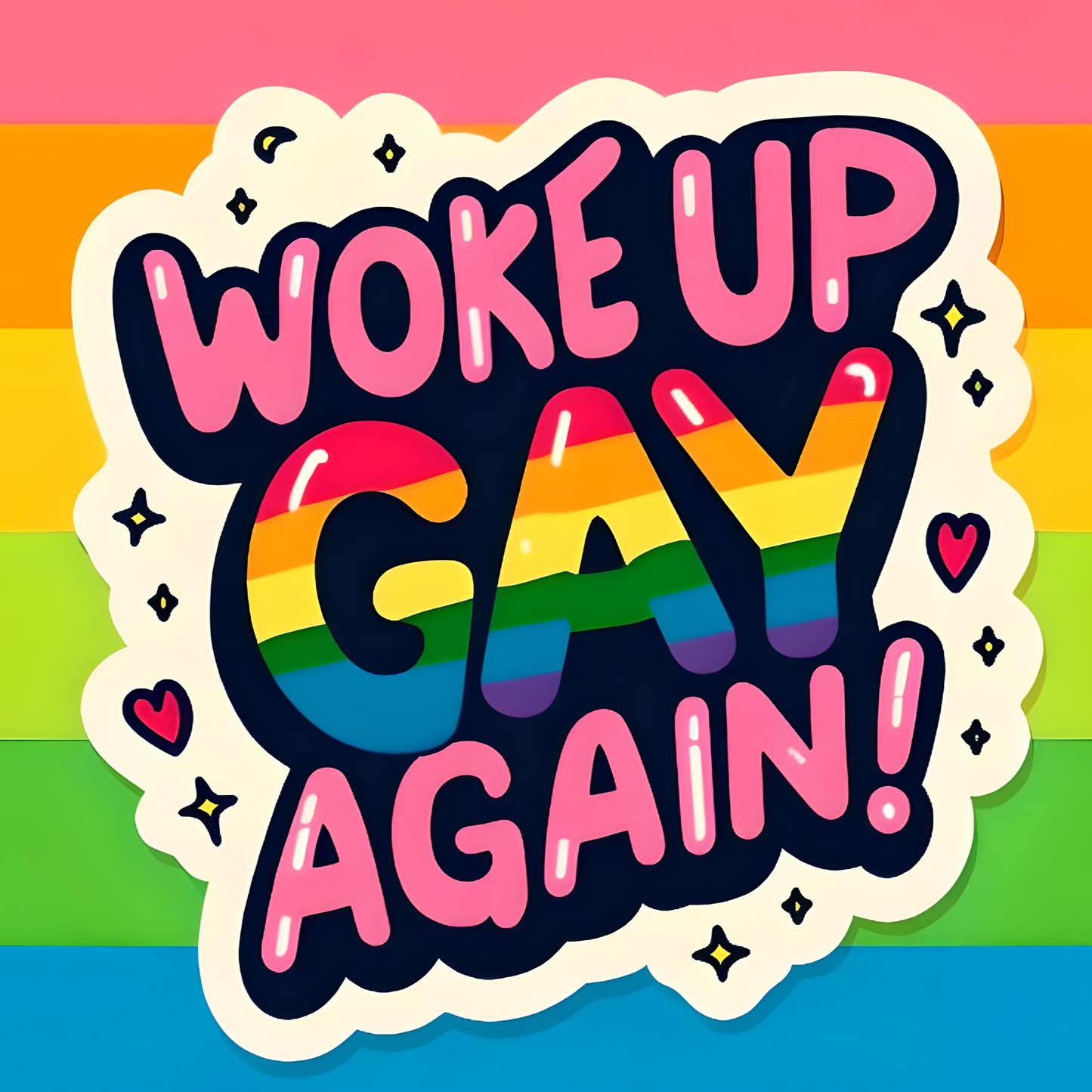 Gay Pride Stickers, LGBTQ Rainbow Stickers, Vinyl LGBT Gay Pride Stickers for Laptops, Water Bottles, Luggage, Scrapbooking