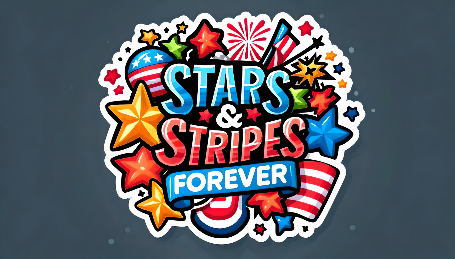 10 PCS 4th of July Stickers Patriotic Stickers Vinyl Water-Repellent Memorial Day Decals for Laptop Water Bottle Decorations Independence Day Decorations