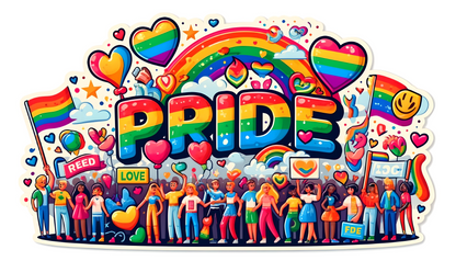 18 Gay Pride Stickers, LGBTQ Rainbow Stickers, Vinyl LGBT Gay Pride Stickers for Laptops, Water Bottles, Luggage, Scrapbooking