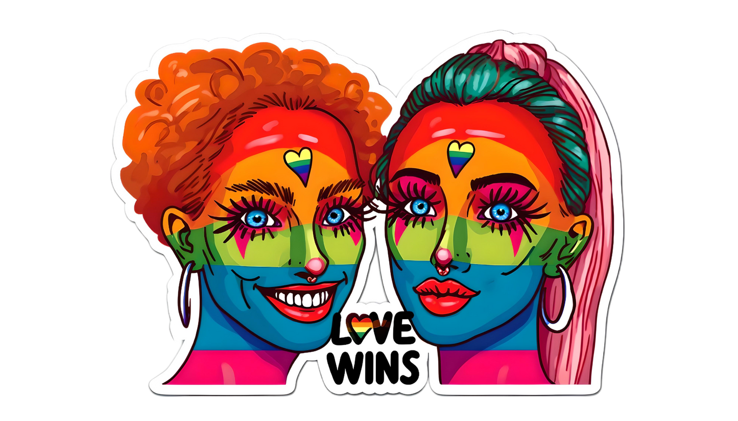 18 Gay Pride Stickers, LGBTQ Rainbow Stickers, Vinyl LGBT Gay Pride Stickers for Laptops, Water Bottles, Luggage, Scrapbooking