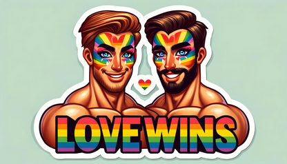 18 Gay Pride Stickers, LGBTQ Rainbow Stickers, Vinyl LGBT Gay Pride Stickers for Laptops, Water Bottles, Luggage, Scrapbooking