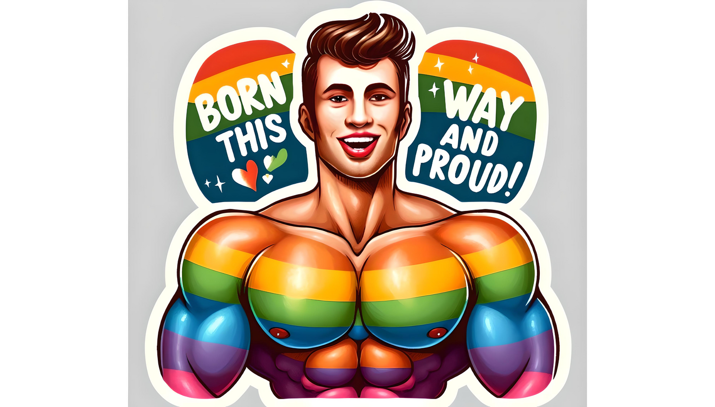 18 Gay Pride Stickers, LGBTQ Rainbow Stickers, Vinyl LGBT Gay Pride Stickers for Laptops, Water Bottles, Luggage, Scrapbooking