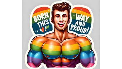 18 Gay Pride Stickers, LGBTQ Rainbow Stickers, Vinyl LGBT Gay Pride Stickers for Laptops, Water Bottles, Luggage, Scrapbooking