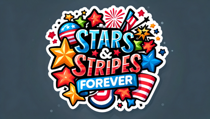 10 PCS 4th of July Stickers Patriotic Stickers Vinyl Water-Repellent Memorial Day Decals for Laptop Water Bottle Decorations Independence Day Decorations